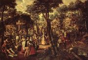 Joachim Beuckelaer A Village Celebration oil painting on canvas